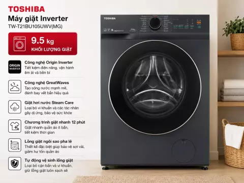 Máy giặt Toshiba Inverter 9.5 kg TW-T21BU105UWV(MG)
