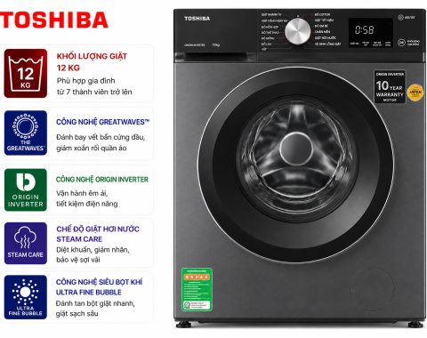Máy giặt Toshiba Inverter 12 kg TW-T21BU130UWV(MG)