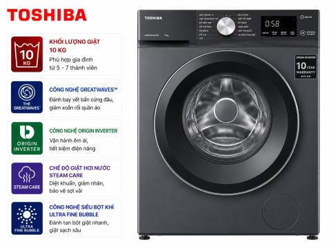 Máy giặt Toshiba Inverter 10 kg TW-T23BU110UWV(MG)