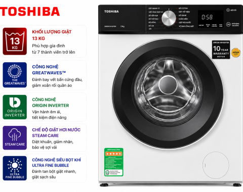 Máy giặt Toshiba Inverter 13 kg TW-T25BZP140MWV(MG)
