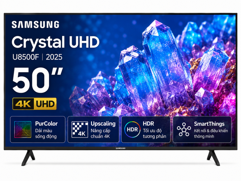 Smart Tivi Crystal UHD Samsung 4K 50 inch UA50U8500F