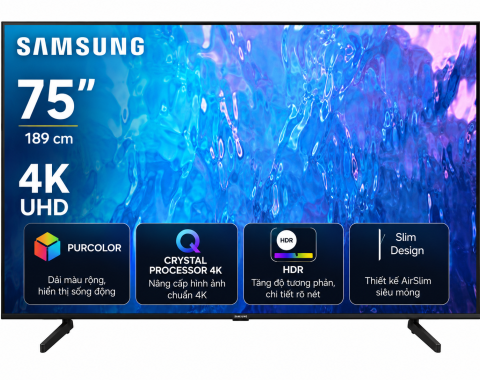 Smart Tivi Samsung 4K 75 inch UA75DU8000