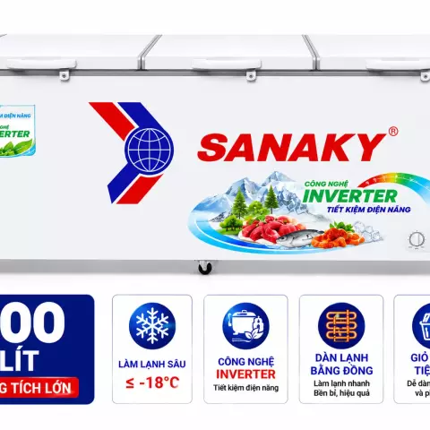 Tủ đông Sanaky 900 lít VH-1199HY