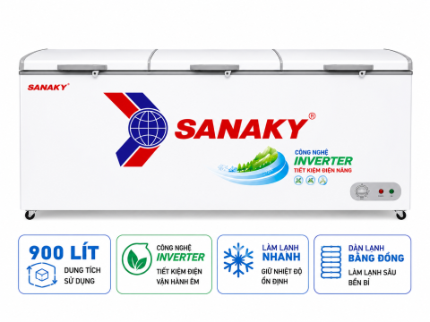 Tủ đông Sanaky Inverter 900 lít VH-1199HY3