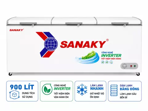 Tủ đông Sanaky Inverter 900 lít VH-1199HY3