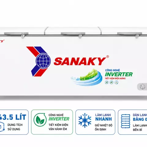Tủ đông Sanaky Inverter 1143.5 lít VH-1399HY3