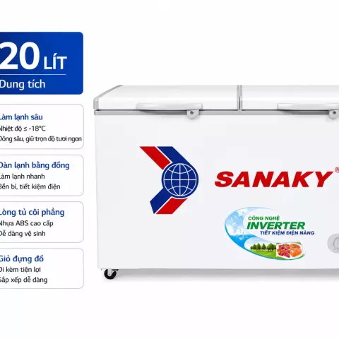 Tủ đông Sanaky 220 lít VH-2899W1