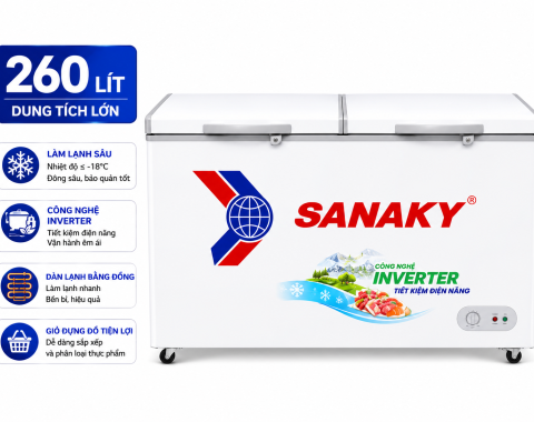 Tủ đông Sanaky 260 lít VH-3699W1