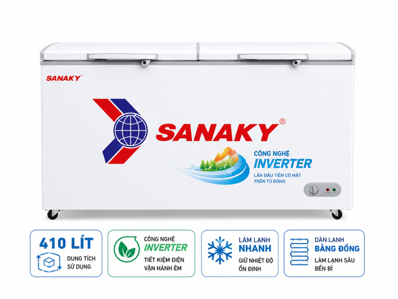Tủ đông Sanaky 410 lít VH 5699HY