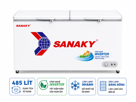 Tủ đông Sanaky 485 lít VH-6699W1