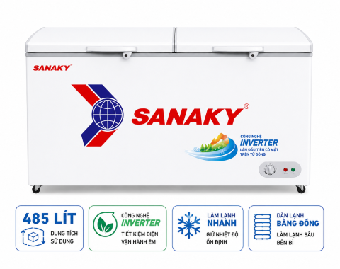Tủ đông Sanaky 485 lít VH-6699W1