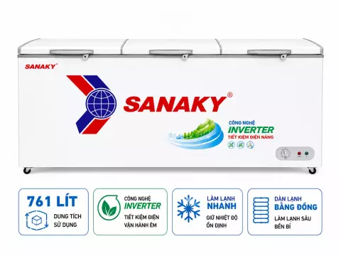 Tủ đông Sanaky Inverter 761 lít VH-8699HY3