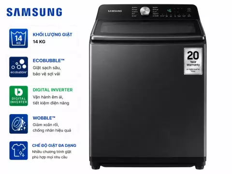 Máy giặt Samsung Inverter 14 kg WA14CG5886BVSV
