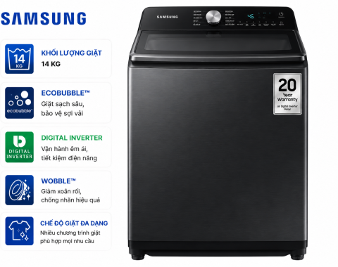 Máy giặt Samsung Inverter 14 kg WA14CG5886BVSV