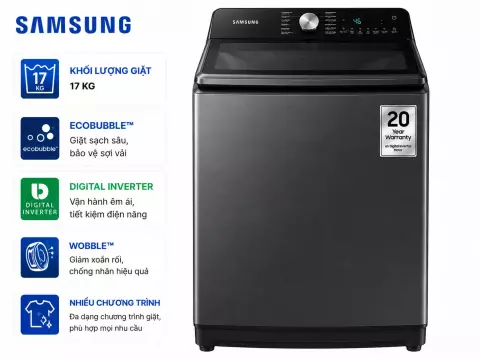 Máy giặt Samsung Inverter 17 kg WA17CG6886BVSV