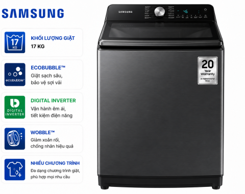 Máy giặt Samsung Inverter 17 kg WA17CG6886BVSV
