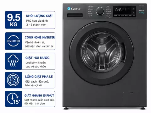 Máy giặt Casper Inverter 9.5 kg WF-95VG5