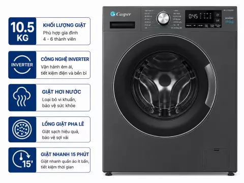 Máy giặt Casper Inverter 10.5 kg WF-D105VGR1