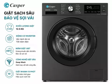 Máy giặt Casper Inverter 12.5 kg WF-D125VGR1