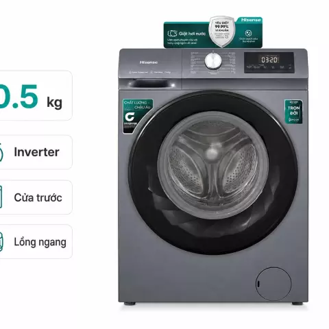 Máy giặt Hisense Inverter 10.5 kg WF105N1