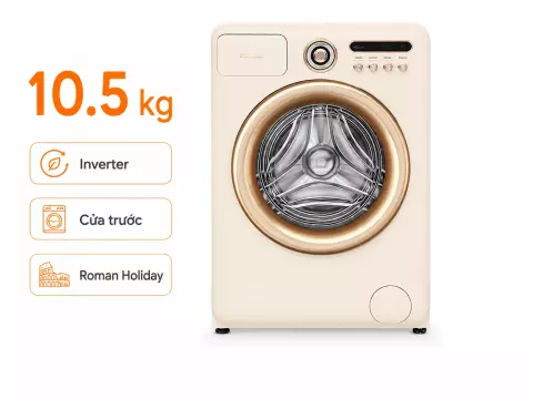 Máy giặt Hisense Roman Holiday Inverter 10.5 kg WF105R5