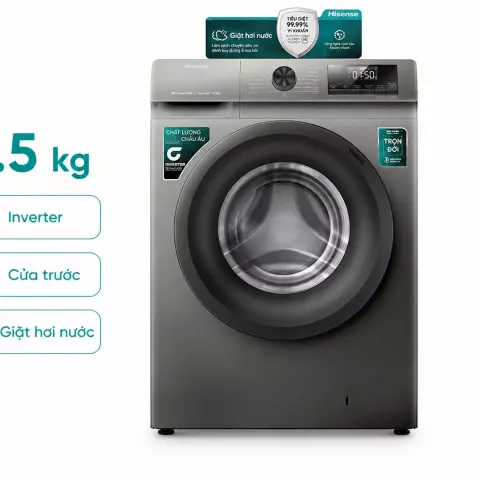 Máy giặt Hisense Inverter 8.5 kg WFQP8523BT