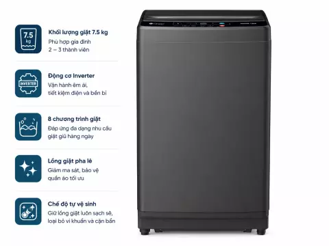 Máy giặt Casper 7.5 kg WT-75NG1