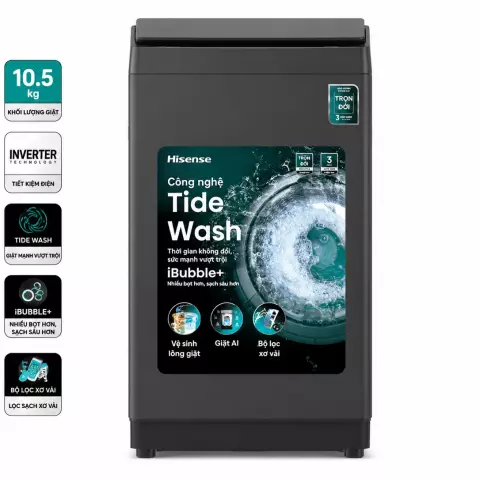 Máy giặt Hisense Inverter 10.5 kg WT105F50