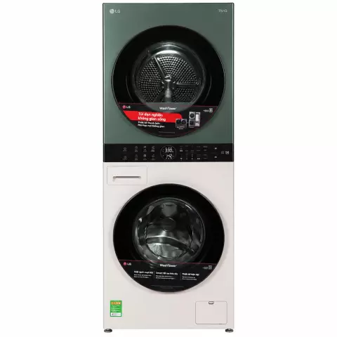 Tháp giặt sấy LG WashTower Inverter giặt 14 kg - sấy 10 kg WT1410NHEG