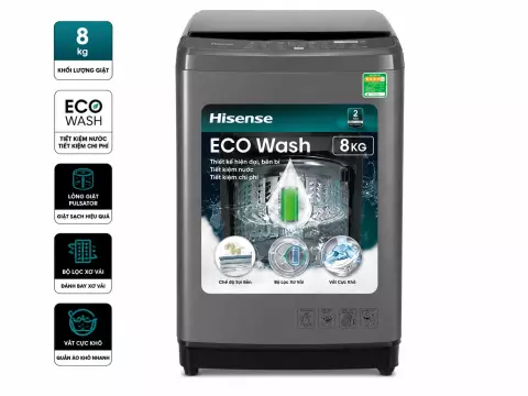 Máy giặt Hisense 8 kg WTZQ8012UT