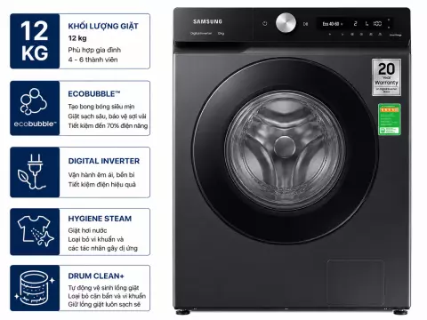 Máy giặt Samsung Inverter 12 kg WW12CB944DGBSV