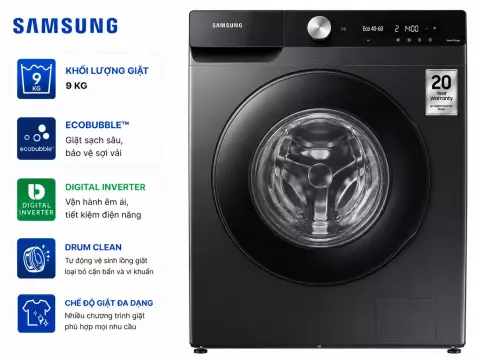 Máy giặt Samsung Inverter 9 kg WW90T634DLN/SV
