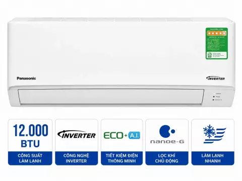 Điều hòa Panasonic 12000 BTU 1 chiều inverter XPU12XKH-8