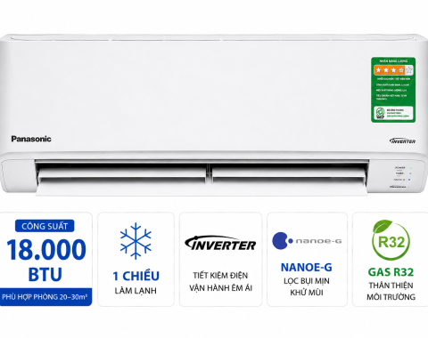 Điều hòa Panasonic 18000 BTU 1 chiều inverter XPU18XKH-8