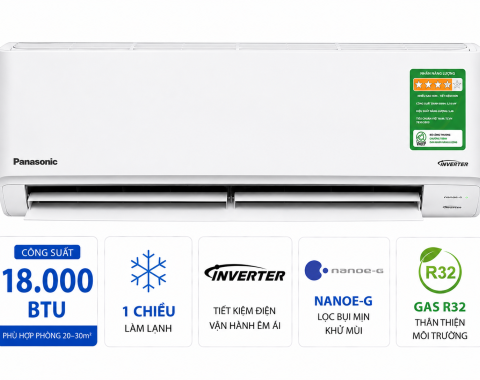 Điều hòa Panasonic 18000BTU 1 chiều inverter cao cấp XU18BKH-8
