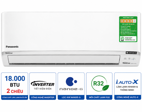 Điều hòa Panasonic 18000 BTU 2 chiều inverter XZ18BKH-8