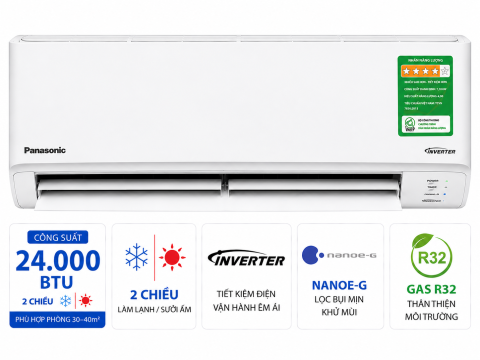 Điều hòa Panasonic 24000 BTU 2 chiều inverter XZ24BKH-8