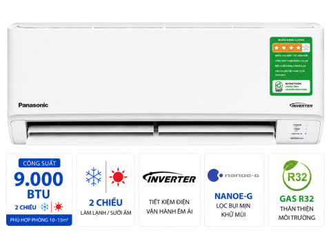 Điều hòa Panasonic 9000 BTU 2 chiều inverter XZ9BKH-8