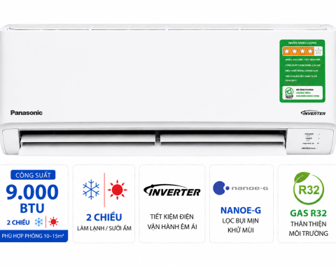 Điều hòa Panasonic 9000 BTU 2 chiều inverter XZ9BKH-8