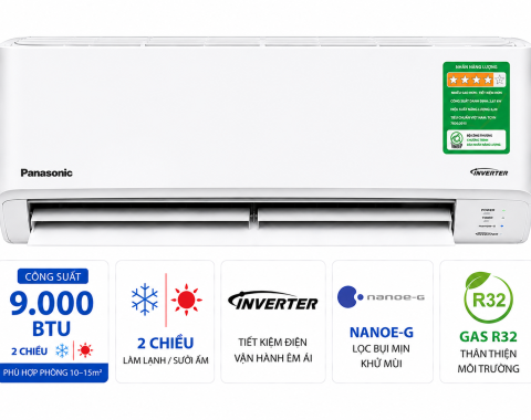 Điều hòa Panasonic 2 chiều 9.000BTU inverter YZ9AKH-8
