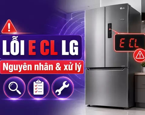 Lỗi E CL tủ lạnh LG là gì? Nguyên nhân và cách xử lý