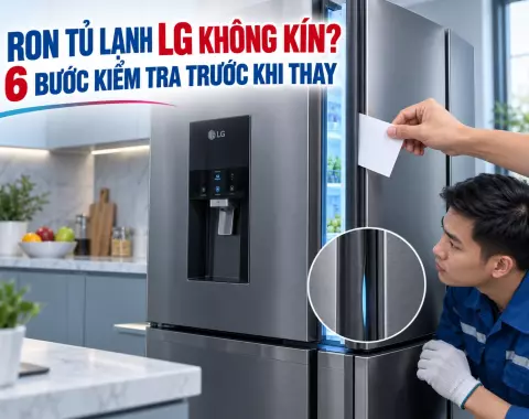 Ron Tủ Lạnh LG Không Kín? 6 Bước Kiểm Tra Trước Khi Thay
