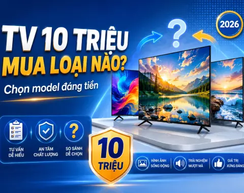 Tivi 10 triệu nên mua loại nào? Cách chọn model đáng tiền