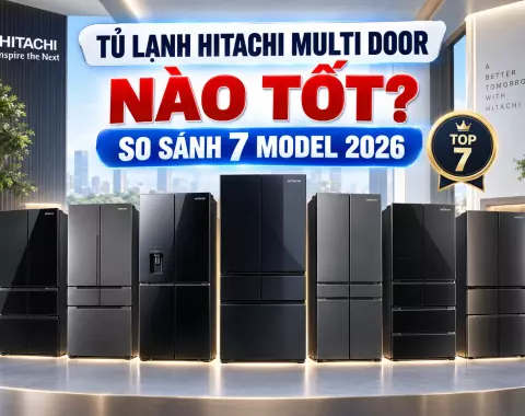 Tủ Lạnh Hitachi Multi Door Nào Tốt? So Sánh 7 Model 2026