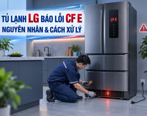 Tủ Lạnh LG Báo Lỗi CF E Là Gì? Nguyên Nhân & Cách Xử Lý An Toàn