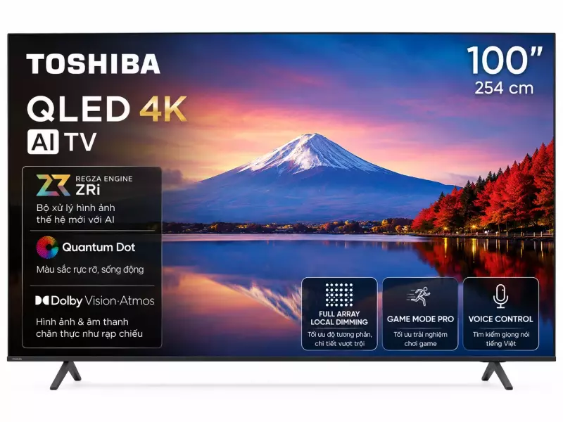 Smart Tivi QLED Toshiba AI 4K 100 inch 100Z570RP