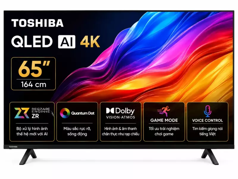 Smart Tivi QLED Toshiba AI 4K 65 inch 65M450RP