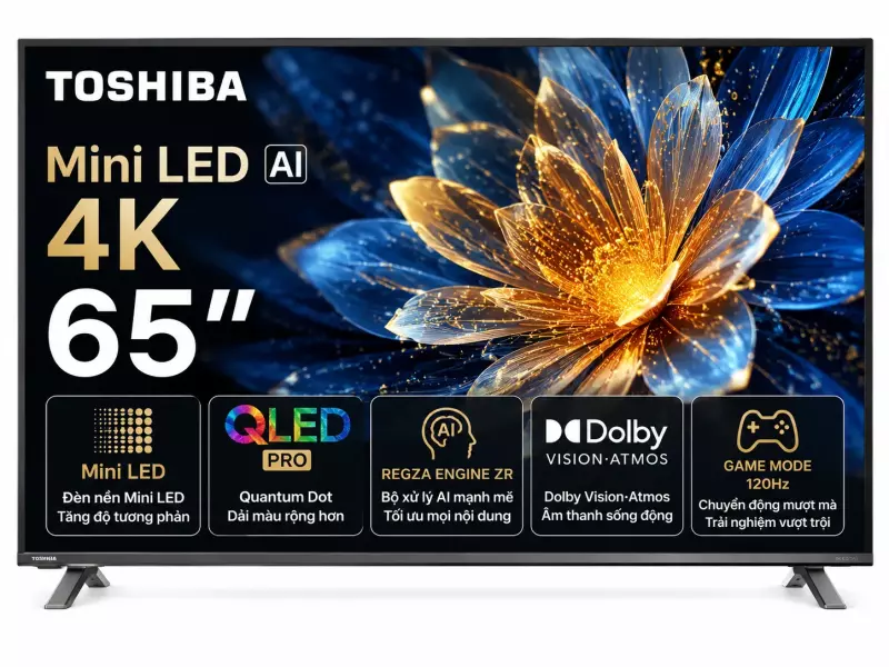 Smart Tivi Mini LED Toshiba AI 4K 65 inch 65Z670RP