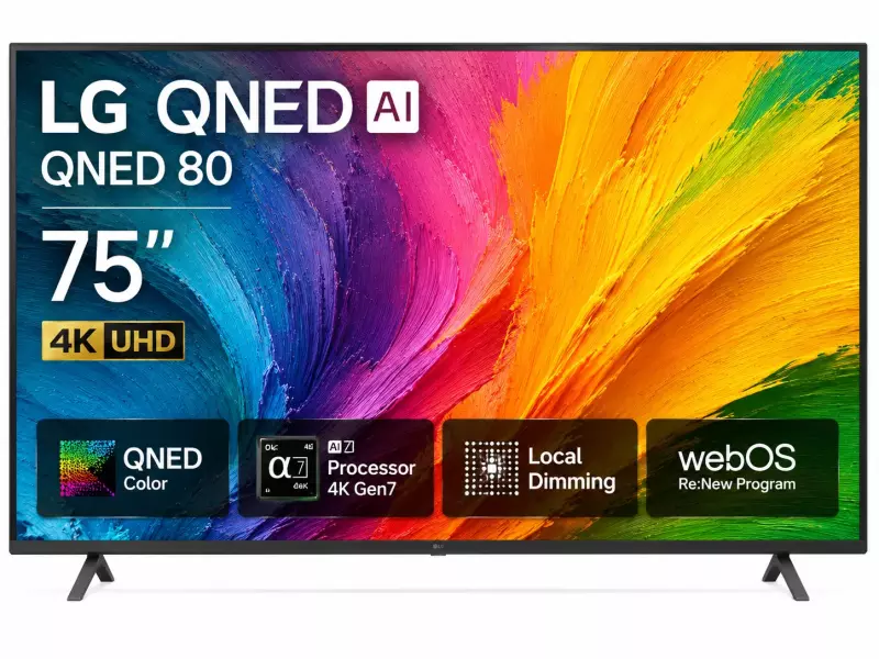 Smart Tivi 75 Inch LG QNED AI QNED80 4K 75QNED80ASA