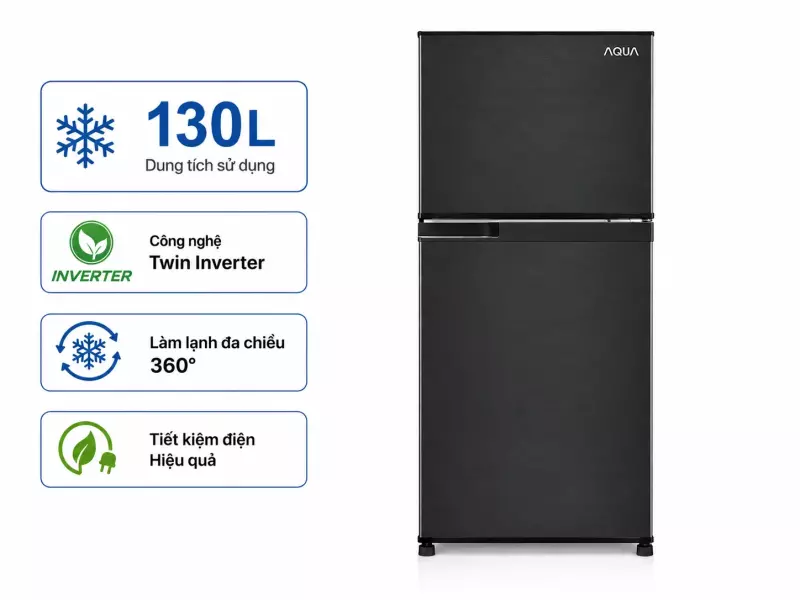 Tủ lạnh Aqua 130 lít AQR-T160FA(BS)